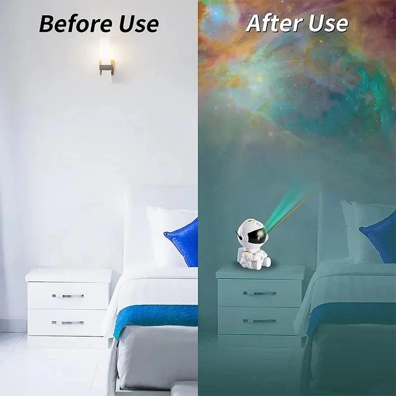 Astronauta Projetor de Céu Estrelado - Moob Astronaut Projector™ - Boom Ofertas